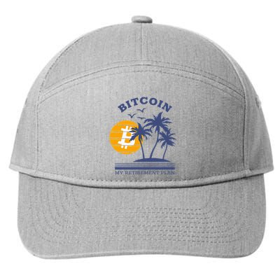 Bitcoin My Retirement Plan Crypto Apparel 7-Panel Snapback Hat