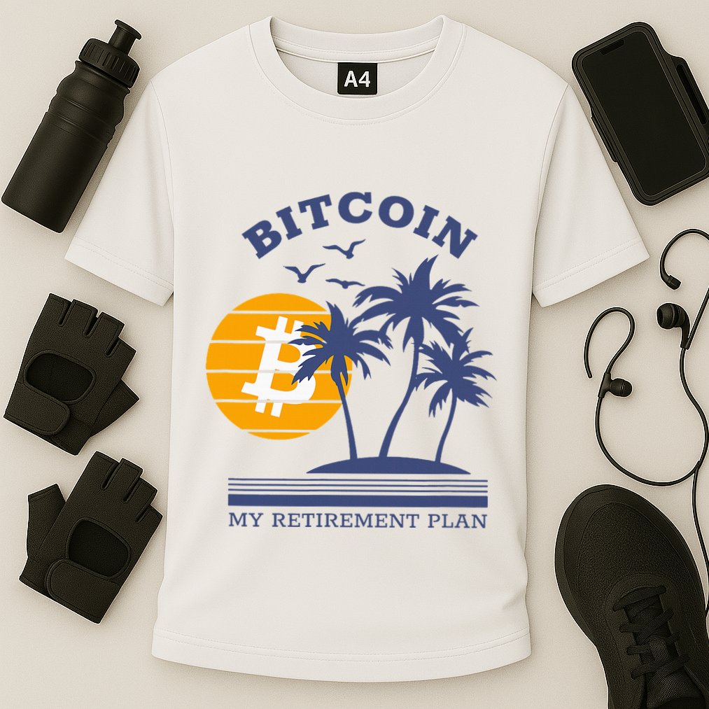 Bitcoin My Retirement Plan Crypto Apparel Performance Shirt