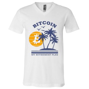 Bitcoin My Retirement Plan Crypto Apparel V-Neck T-Shirt