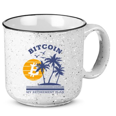 Bitcoin My Retirement Plan Crypto Apparel 15oz Campfire Ceramic Mug