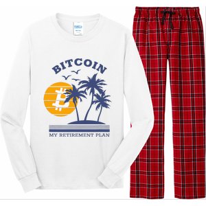 Bitcoin My Retirement Plan Crypto Apparel Long Sleeve Pajama Set