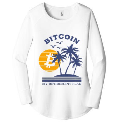Bitcoin My Retirement Plan Crypto Apparel Women's Perfect Tri Tunic Long Sleeve Shirt