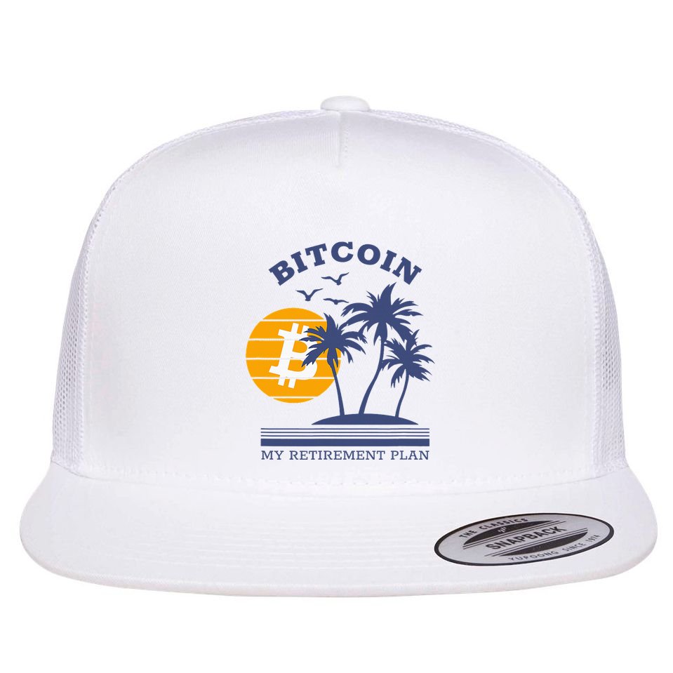 Bitcoin My Retirement Plan Crypto Apparel Flat Bill Trucker Hat