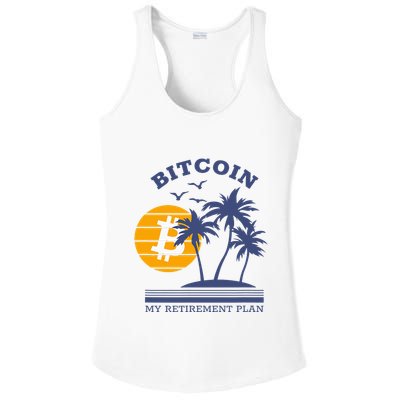 Bitcoin My Retirement Plan Crypto Apparel Ladies PosiCharge Competitor Racerback Tank