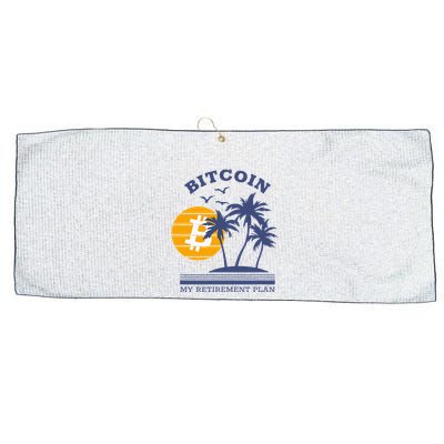 Bitcoin My Retirement Plan Crypto Apparel Large Microfiber Waffle Golf Towel