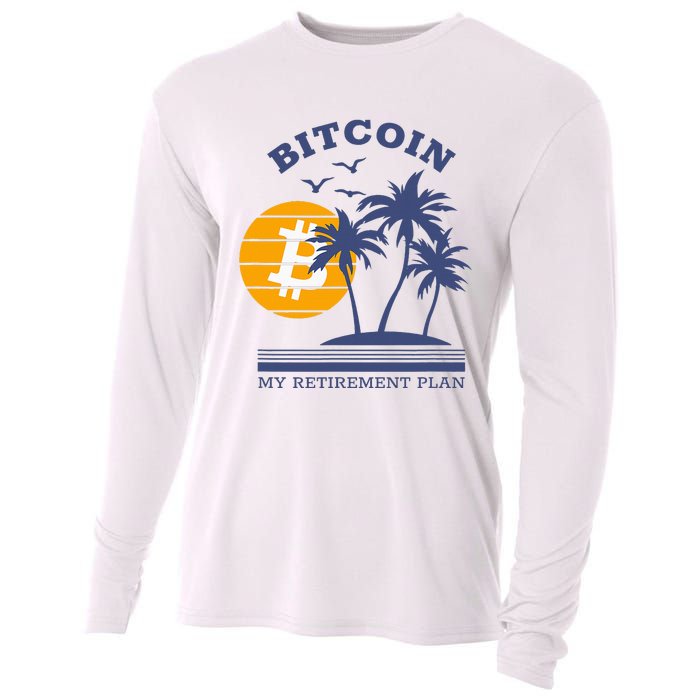 Bitcoin My Retirement Plan Crypto Apparel Cooling Performance Long Sleeve Crew