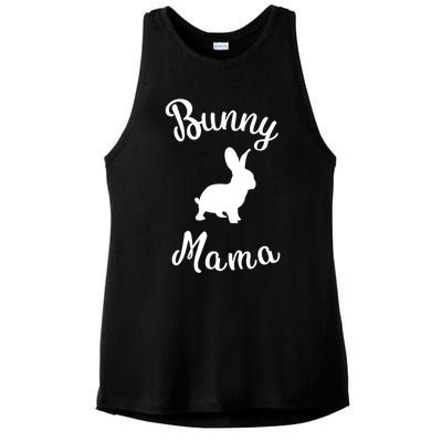 Bunny Mama Rabbit Lover Gift Ladies PosiCharge Tri-Blend Wicking Tank