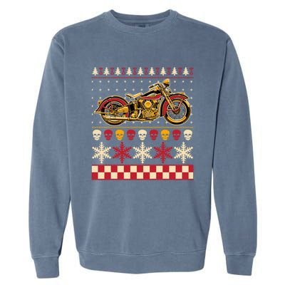 Biker Motorcycle Rider Style Ugly Great Gift Garment-Dyed Sweatshirt