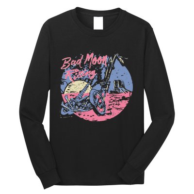 Bad Moon Rising Moon Long Sleeve Shirt