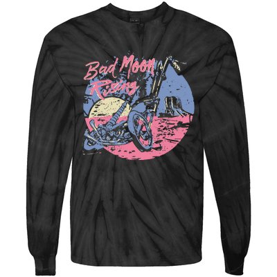 Bad Moon Rising Moon Tie-Dye Long Sleeve Shirt