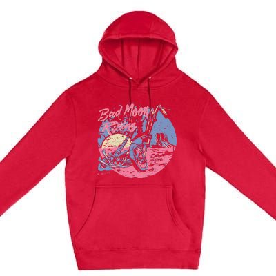 Bad Moon Rising Moon Premium Pullover Hoodie