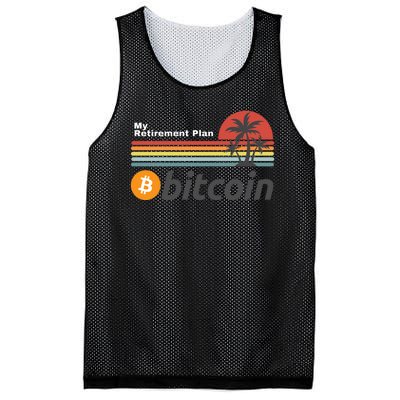 Bitcoin My Retirement Plan Crypto Gift Blockchain BTC Trader Mesh Reversible Basketball Jersey Tank