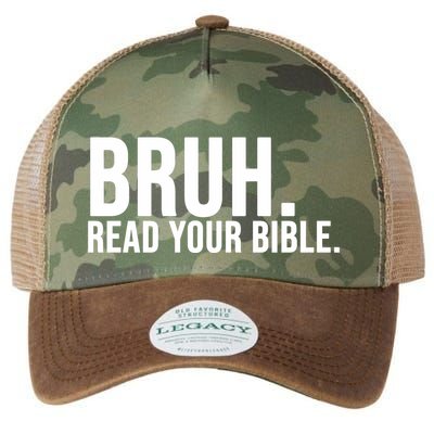 Bruh Meme Read Your Bible Christian Jesus Motivation Legacy Tie Dye Trucker Hat
