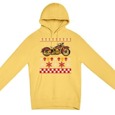 Biker Motorcycle Rider Style Ugly Sweater Gift Premium Pullover Hoodie