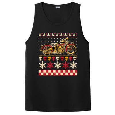 Biker Motorcycle Rider Style Ugly Sweater Gift PosiCharge Competitor Tank