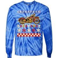 Biker Motorcycle Rider Style Ugly Sweater Gift Tie-Dye Long Sleeve Shirt