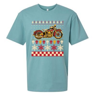 Biker Motorcycle Rider Style Ugly Sweater Gift Sueded Cloud Jersey T-Shirt