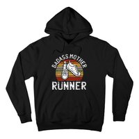 Badass Mother Runner Running Retro Sport Fitness Workout Hoodie