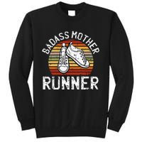 Badass Mother Runner Running Retro Sport Fitness Workout Sweatshirt