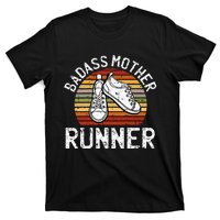 Badass Mother Runner Running Retro Sport Fitness Workout T-Shirt