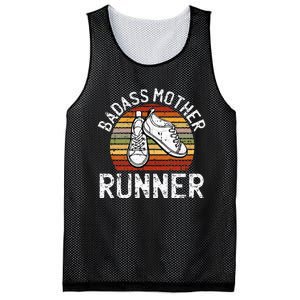 Badass Mother Runner Running Retro Sport Fitness Workout Mesh Reversible Basketball Jersey Tank