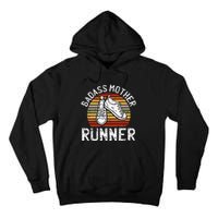 Badass Mother Runner Running Retro Sport Fitness Workout Tall Hoodie