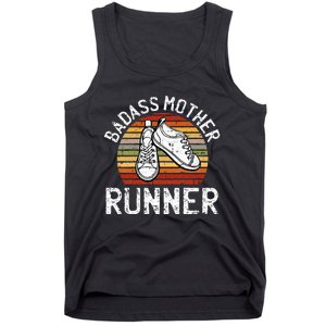 Badass Mother Runner Running Retro Sport Fitness Workout Tank Top