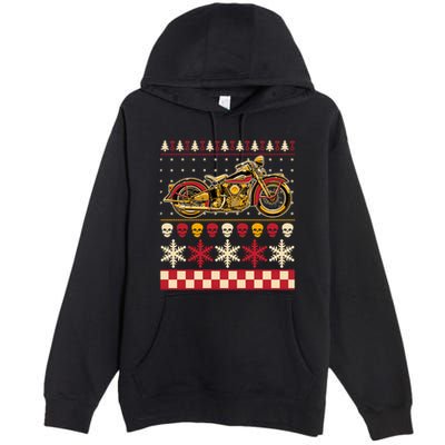 Biker Motorcycle Rider Style Ugly Sweater Gift Premium Pullover Hoodie