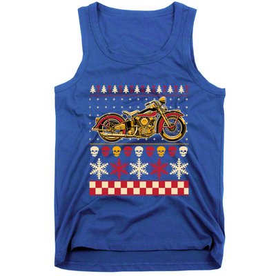 Biker Motorcycle Rider Style Ugly Sweater Gift Tank Top