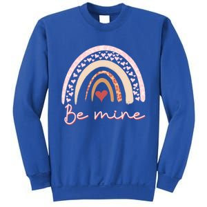 Be Mine Rainbow Valentines Day And Leopard Print Gift Sweatshirt