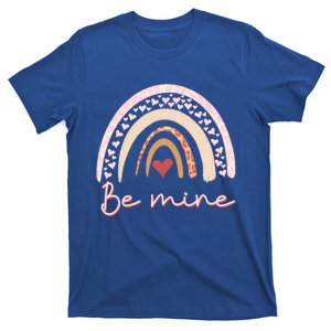 Be Mine Rainbow Valentines Day And Leopard Print Gift T-Shirt