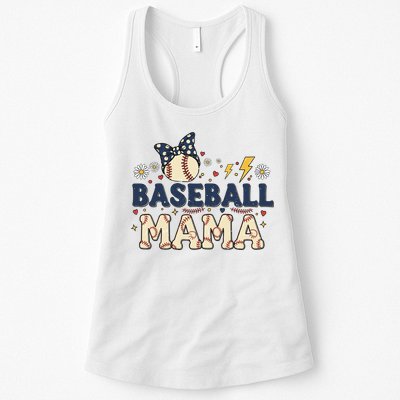 Baseball Mama Retro Womens Tank Top