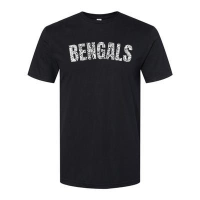 B.E.N.G.A.L.S Mascot Retro Sports Name Design Softstyle CVC T-Shirt