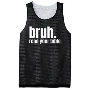 Bruh Meme Read Your Bible God Funny Modern Christian Church Mesh Reversible Basketball Jersey Tank