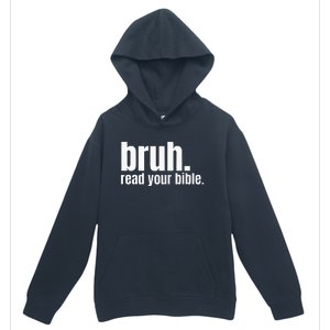 Bruh Meme Read Your Bible God Funny Modern Christian Church Urban Pullover Hoodie