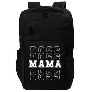 Boss Mama Retro Mom Gift Impact Tech Backpack