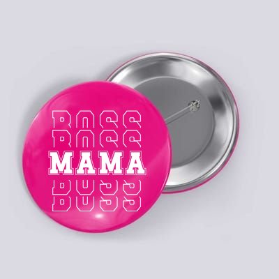 Boss Mama Retro Mom Gift Button