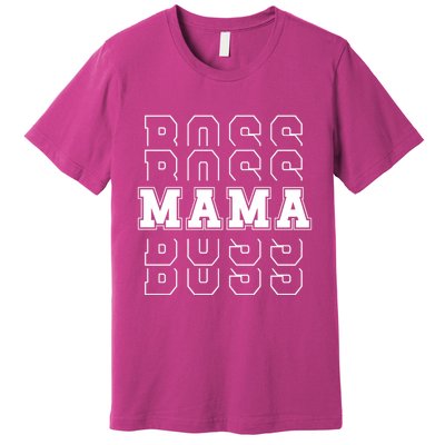 Boss Mama Retro Mom Gift Premium T-Shirt