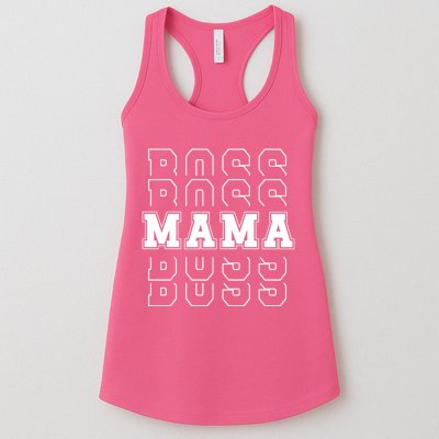 Boss Mama Retro Mom Gift Womens Tank Top