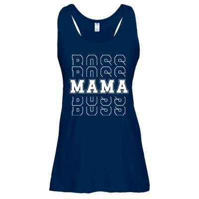 Boss Mama Retro Mom Gift Ladies Essential Flowy Tank