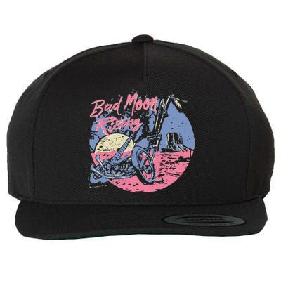 Bad Moon Rising Moon Wool Snapback Cap