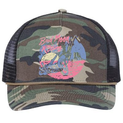 Bad Moon Rising Moon Retro Rope Trucker Hat Cap