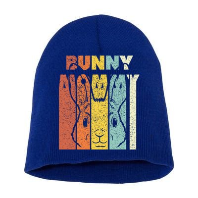 Bunny Mommy Rabbit Mom Bunny Mama Happy Mommy Bunny Gift Short Acrylic Beanie