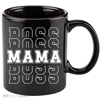 Boss Mama Retro Cute Gift For Mom 11oz C Handle Ceramic Mug