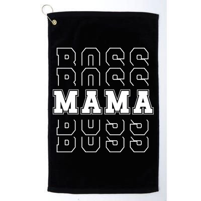 Boss Mama Retro Cute Gift For Mom Golf Towel