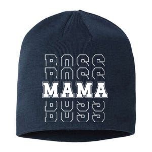 Boss Mama Retro Cute Gift For Mom Sustainable Beanie