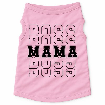 Boss Mama Retro Cute Gift For Mom Doggie Tank