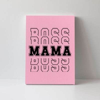 Boss Mama Retro Cute Gift For Mom Canvas