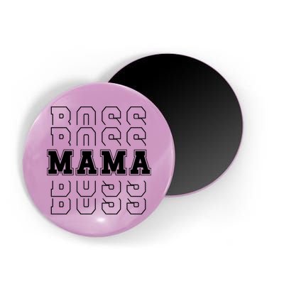 Boss Mama Retro Cute Gift For Mom Magnet