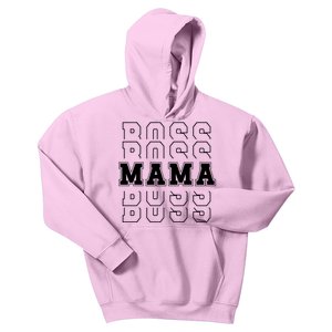 Boss Mama Retro Cute Gift For Mom Kids Hoodie